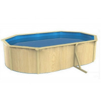 Морозоустойчивый бассейн овальный 490x360x130см Poolmagic Wood Basic