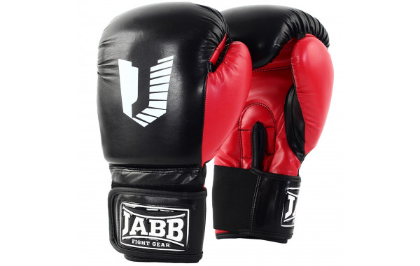 Перчатки боксерские (иск.кожа) 8ун Jabb JE-4056/Eu 56 черный\красный 600_380