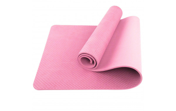 Коврик для йоги Sportex ТПЕ, 183х61х0,6см E39316 розовый 600_380