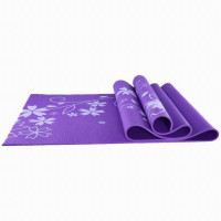 Коврик для йоги и фитнеса YL-Sports BB8303 с принтом, фиолетовый