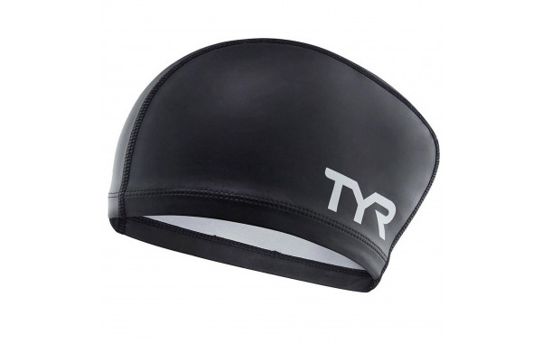 Шапочка для плавания TYR Long Hair Silicone Comfort Swim Cap LSCCAPLH-001 черный 600_380