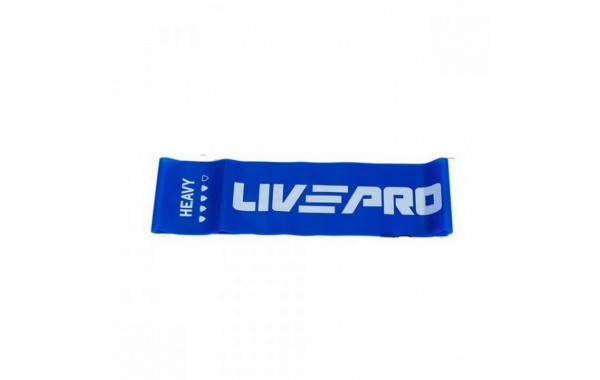 Ленточный амортизатор Live Pro Latex Resistance Band LP8415-H\HV-BL-02 высокое сопротивление, синий 600_380