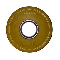 Диск олимпийский d51мм Grome Fitness WP078-1,25 желтый