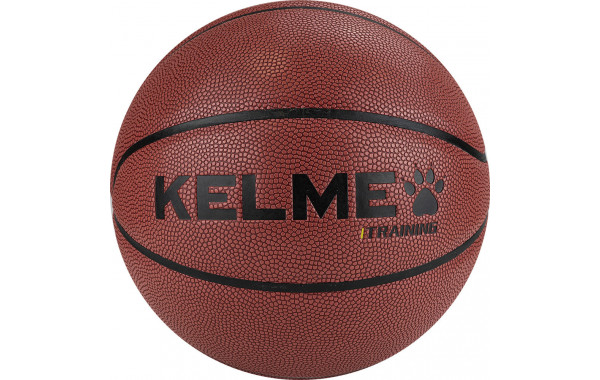 Мяч баскетбольный Kelme Hygroscopic 8102QU5001-217, р. 7, 8 панелей, ПУ, бут.кам., коричнево-черный 600_380
