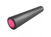 Ролик для йоги Sportex полнотелый 2-х цветный 60х15см PEF60-9 черно\розовый (B34497)