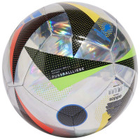 Мяч футбольный Adidas Euro24 Training FOIL IN9368, р.5, 12п, ТПУ, маш.сш, серебристый