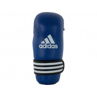 Перчатки полуконтакт Adidas WAKO Kickboxing Semi Contact Gloves синие adiWAKOG3