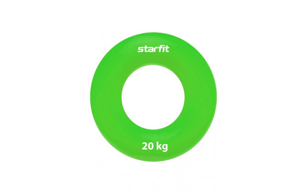 Эспандер кистевой Core Star Fit ES-404 "Кольцо", d8,8 см, 20 кг, силикогель, зеленый 600_380