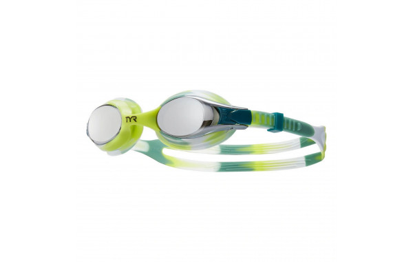 Очки для плавания детские TYR Swimple Tie Dye Mirrored LGSWTDM-894 зеркальные линзы, мультиколор оправа 600_380