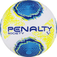 Мяч футбольный Penalty Bola Society S11 R2 XXII, 5213261090-U, р.5, PU, термосшивка, бел-жёлто-голуб