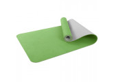 Коврик для фитнеса и йоги Larsen TPE двухцветный зелен/серый р183х61х0,6см