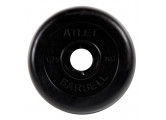 Диск обрезиненный d31мм MB Barbell Atlet 1,25кг черный MB-AtletB31-1.25