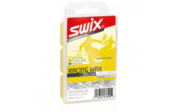 Парафин углеводородный Swix Bio Racing UR10-6 желтая 600_380