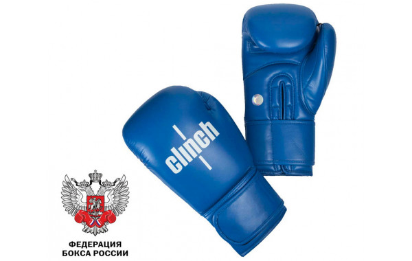 Боксерские перчатки Clinch Olimp синие C111 12 oz 600_380