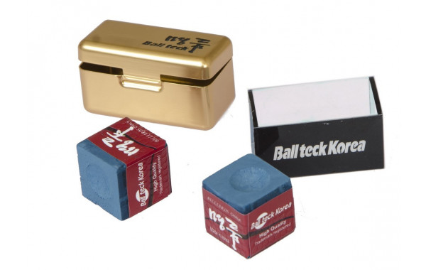 Мел Ball Teck PRO II (2 шт, в золотистой металлической коробке) 45.000.02.7 синий 600_380