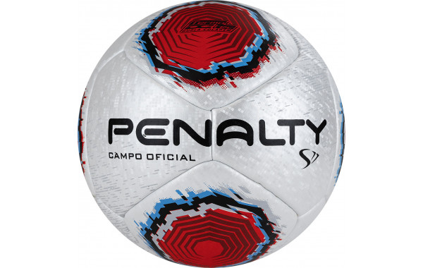 Мяч футбольный Penalty Bola Campo S11 R1 XXII, 5416261610-U, PU, термосшивка, серебр-красно-синий 600_380