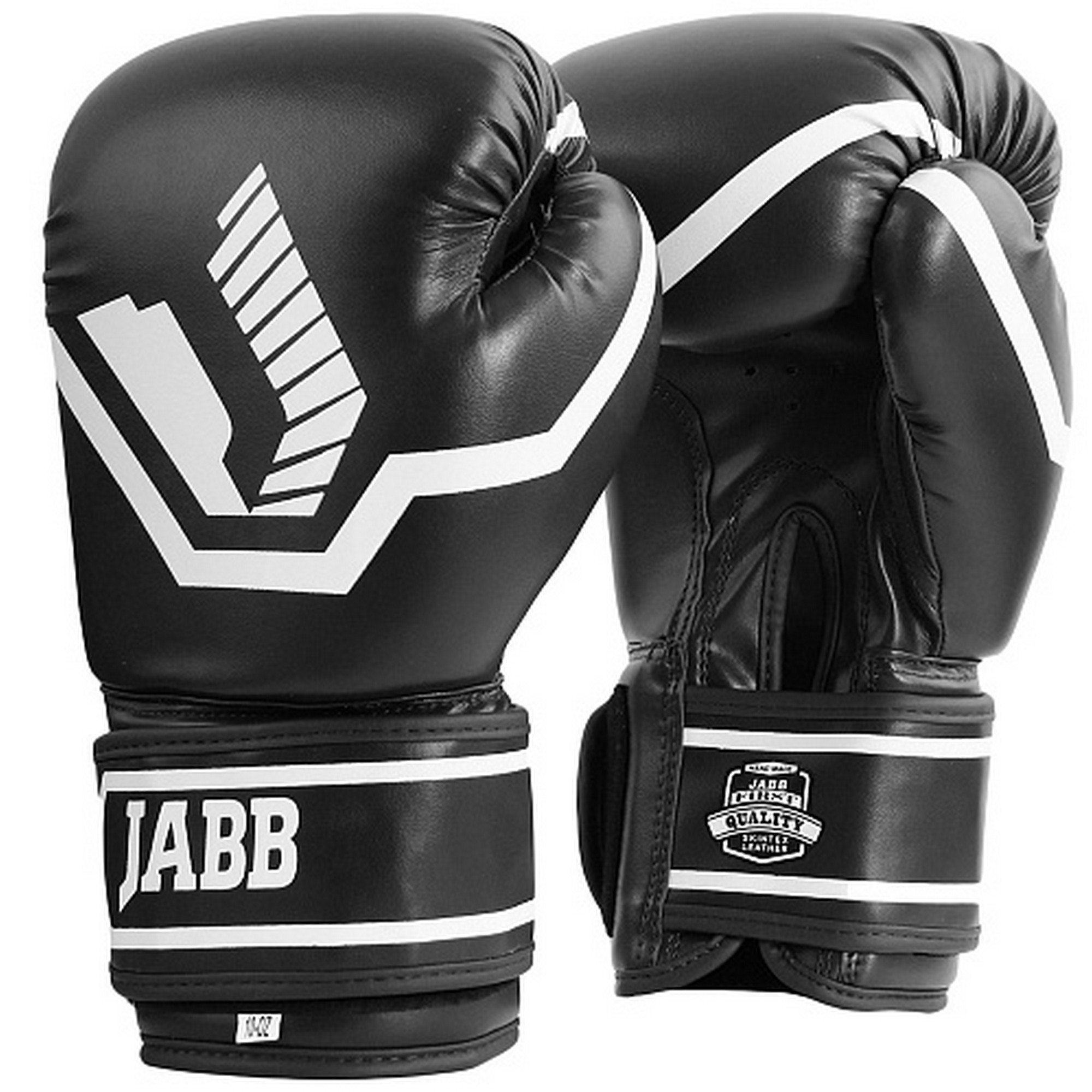 Перчатки боксерские (иск.кожа) 12ун Jabb JE-2015/Basic 25 черный 2000_2000