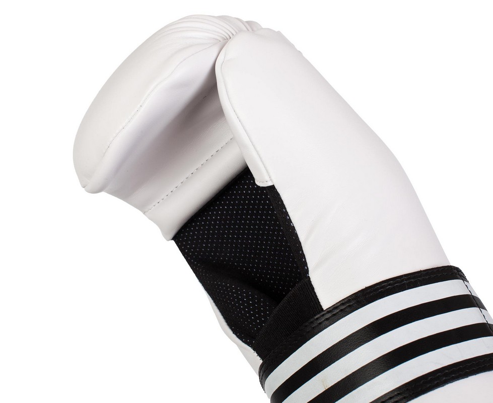 Перчатки полуконтакт Adidas Semi Contact Gloves белые adiBFC01 979_800