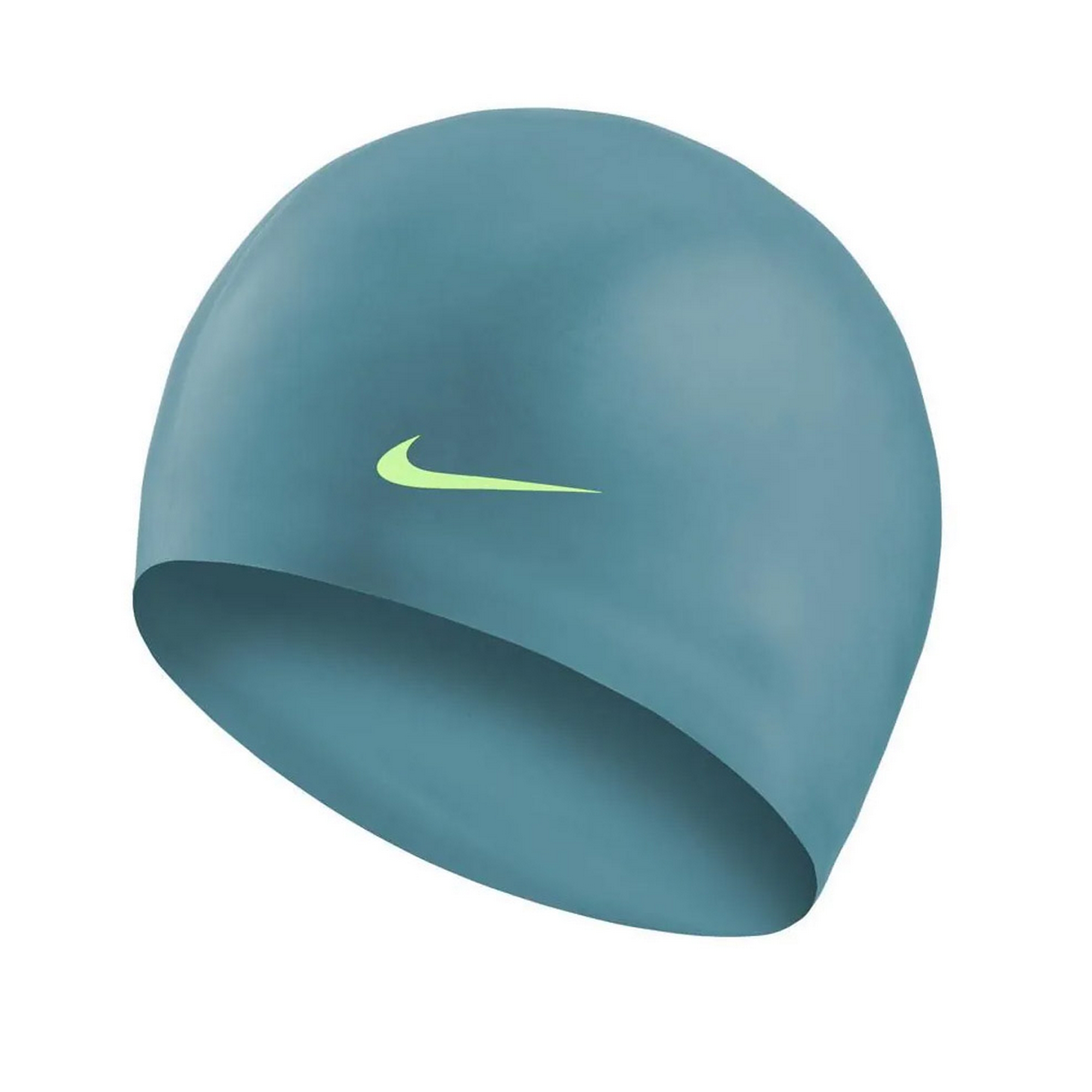 Шапочка для плавания Nike Solid Silicone, FINA Approved 93060448 темно-бирюзовый 2000_2000