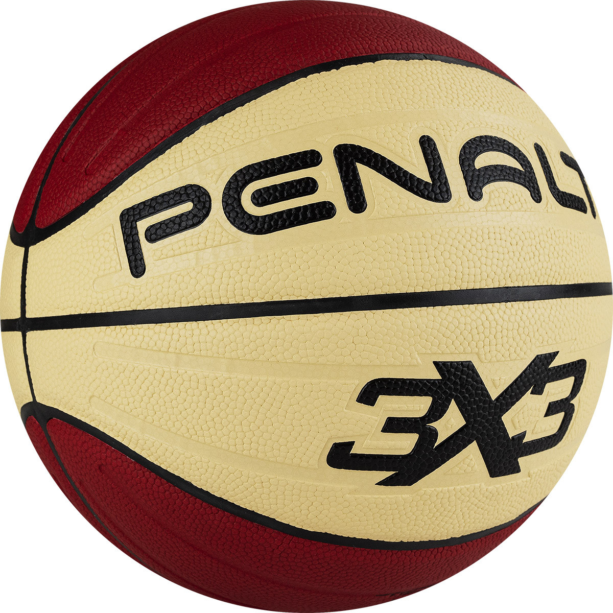Мяч баскетбольный Penalty Bola Basquete 3X3 PRO IX ,5113134340-U, р.6, ПУ, бутил. камера, красно-беж. 1200_1200