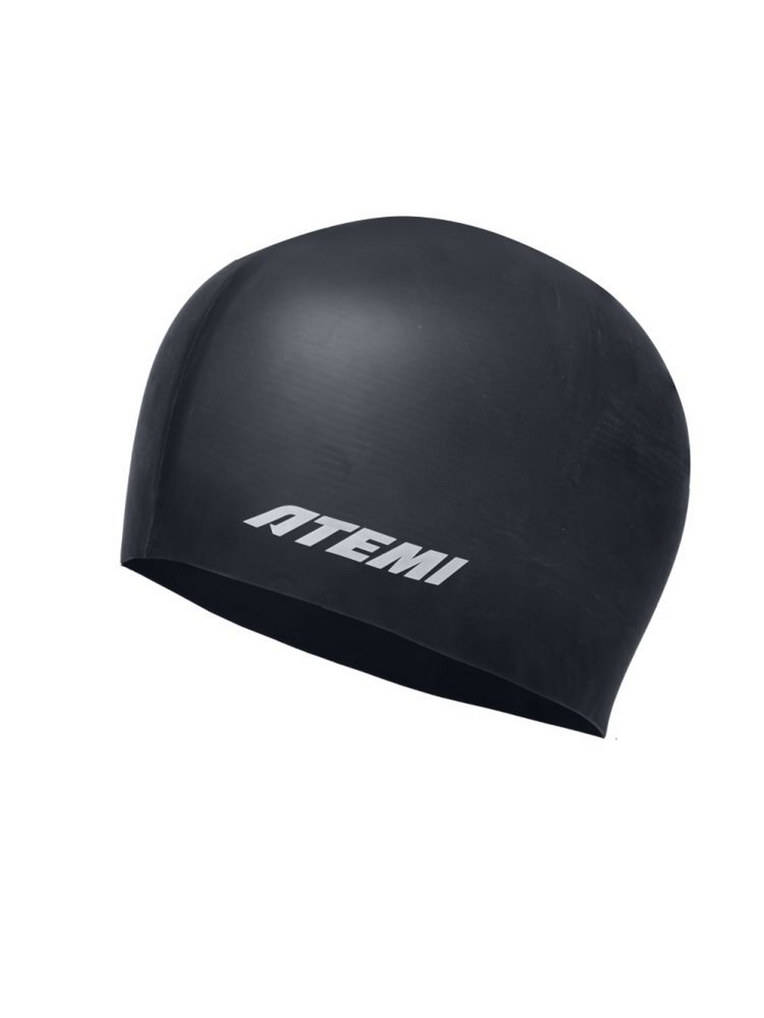 Шапочка для плавания Atemi light silicone cap Deep black FLSC1BK черный 1500_2000