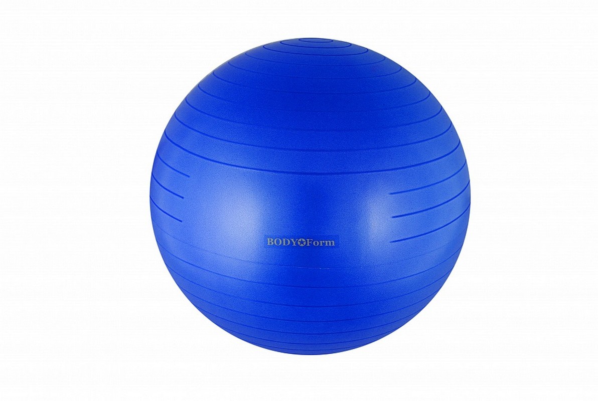 Мяч гимнастический Body Form BF-GB01AB (22") 55 см антивзрыв синий 1192_800