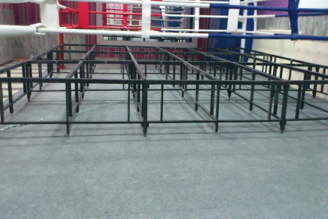 Ринг боксерский на помосте Atlet 7,32х7,32 м, высота 1 м, три лестницы, боевая зона 6х6 м IMP-A439 1125_750