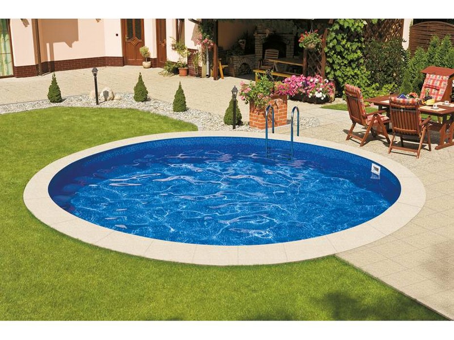 Морозоустойчивый бассейн Ibiza круглый глубина 1,2 м диаметр 4 м, мозайка 933_700