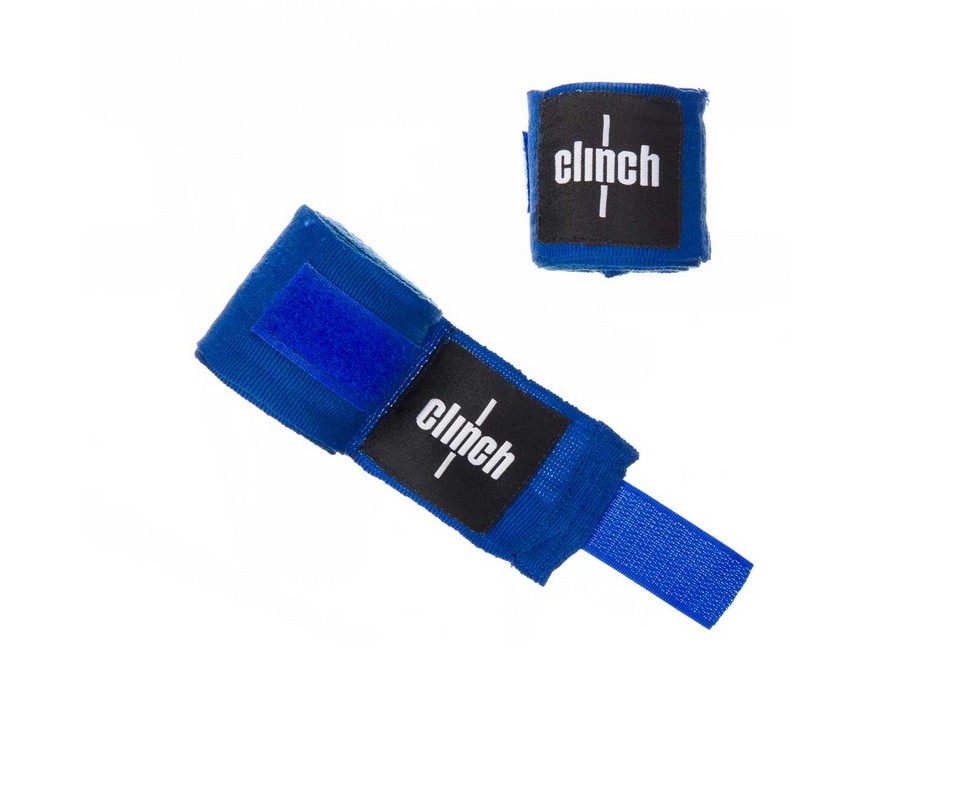 Бинты эластичные Clinch Boxing Crepe Bandage Punch (пара) C139 синий 979_800