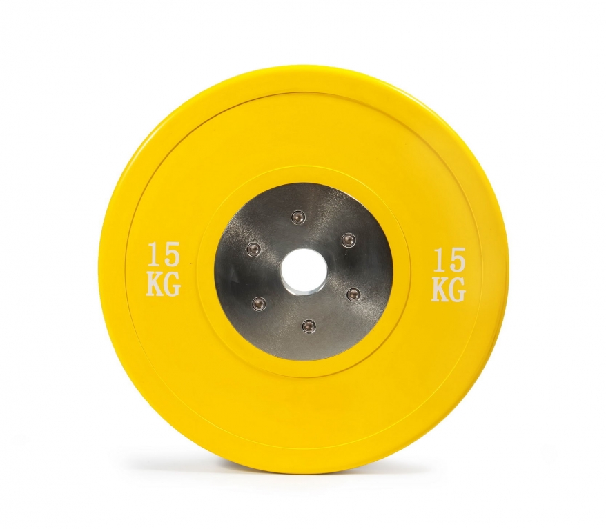 Диск соревновательный Stecter D50 мм 15 кг (желтый) 2188 878_767