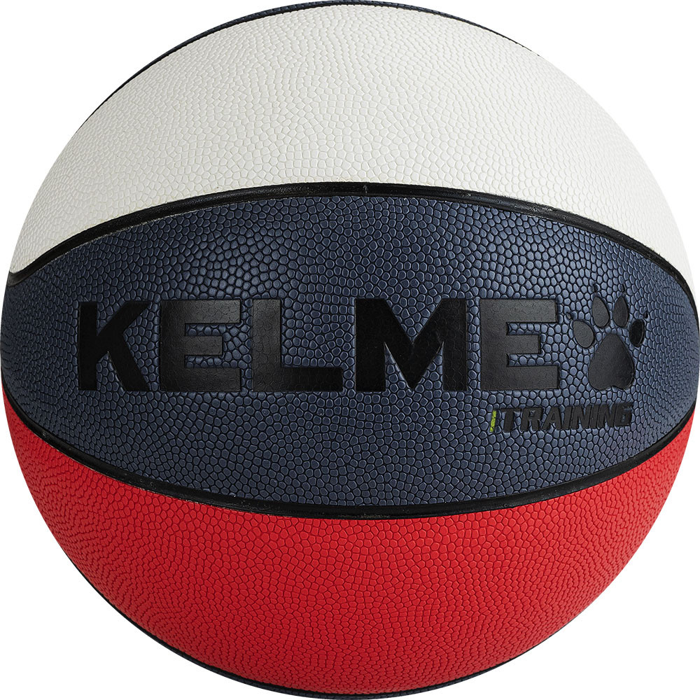 Мяч баскетбольный Kelme Training 8102QU5006-169, р.5, 8 пан., ПУ, нейл.корд, бут.кам., бел-т.син-крас 1000_1000