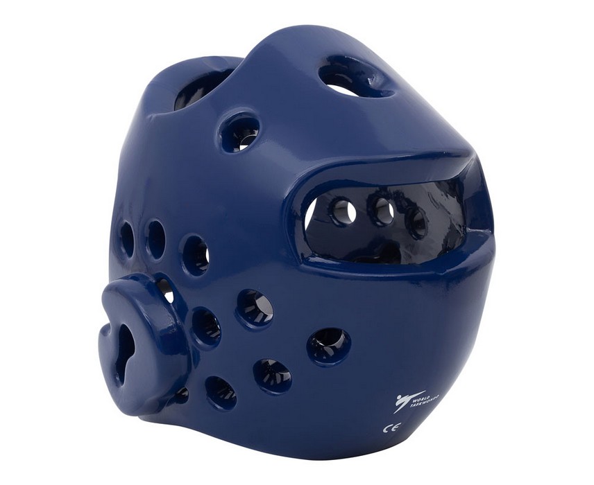 Шлем для тхэквондо Adidas Head Guard Dip Foam WT синий adiTHG01 856_700