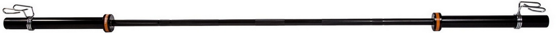 Гриф для штанги олимпийский 2200 мм (BLACK, до 500 кг, замки-пружины) D50 мм Profi-Fit 1085_65
