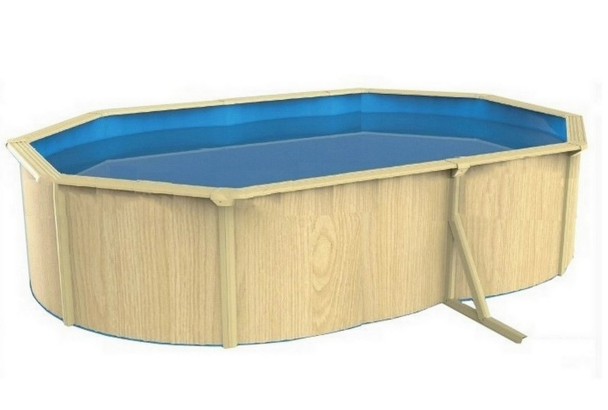 Морозоустойчивый бассейн овальный 610x360x130см Poolmagic Wood Basic 1188_800