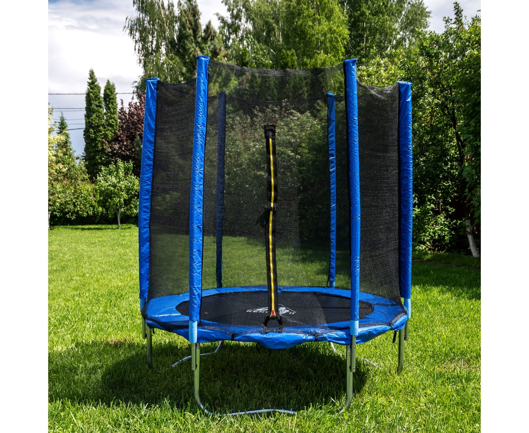 Батут DFC Trampoline Fitness 16ft наружн.сетка (488см) 16FT-TR-B синий 1834_1500