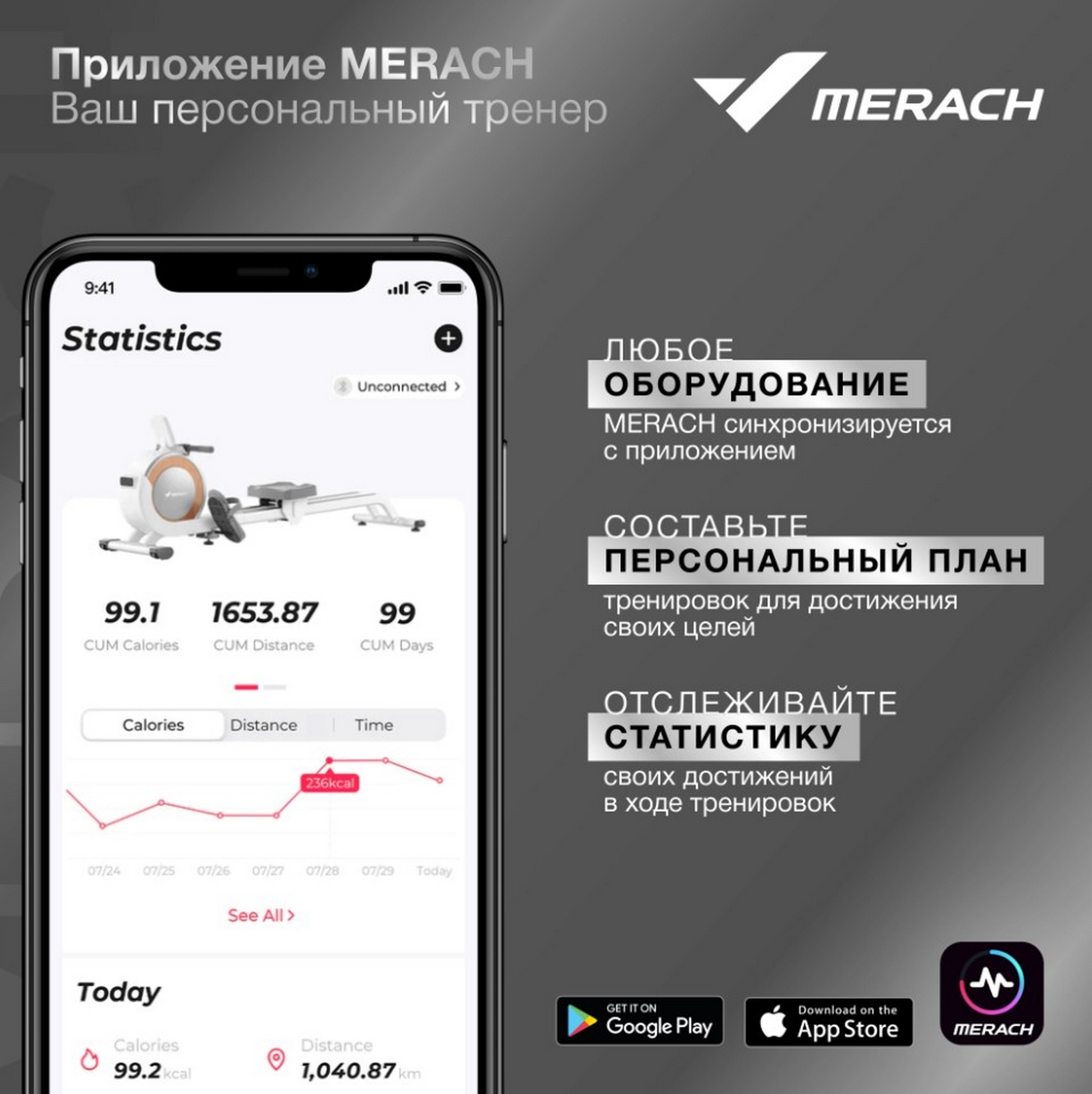 Велотренажер домашний MERACH MR-636 1998_2000