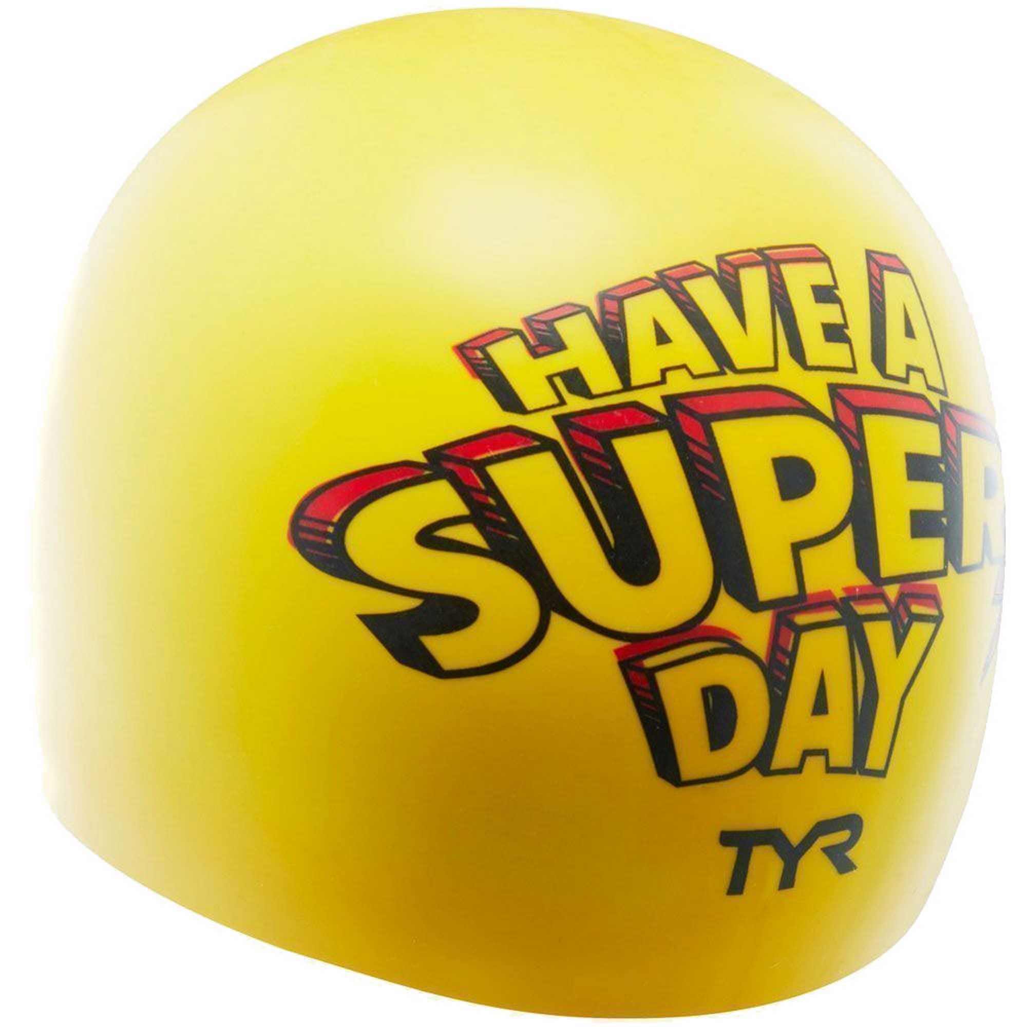 Шапочка для плавания TYR Super Day Swim Cap LCSSPRDY-720 желтый 2000_2000