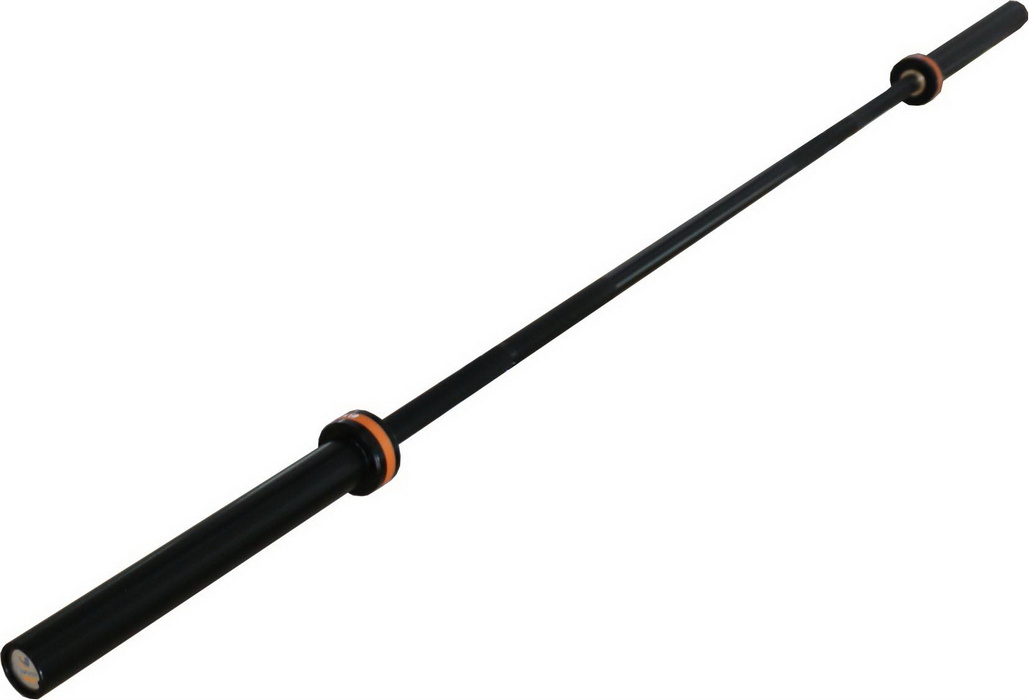 Гриф для штанги олимпийский 2200 мм (BLACK, до 500 кг, замки-пружины) D50 мм Profi-Fit 1029_700