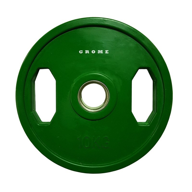 Диск олимпийский d51мм Grome Fitness WP078-10 зеленый 799_800