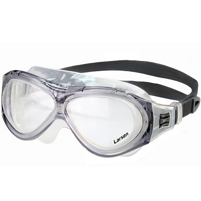 Очки для плавания Larsen К5 серый 700_700