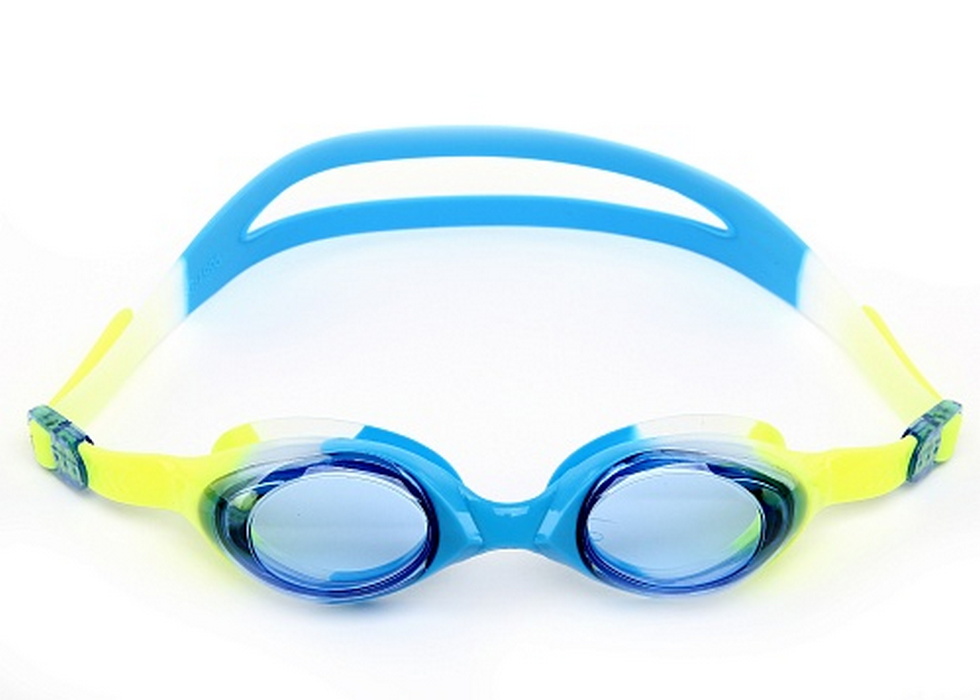Очки для плавания детские Larsen S-KJ04 blue/yellow 980_700