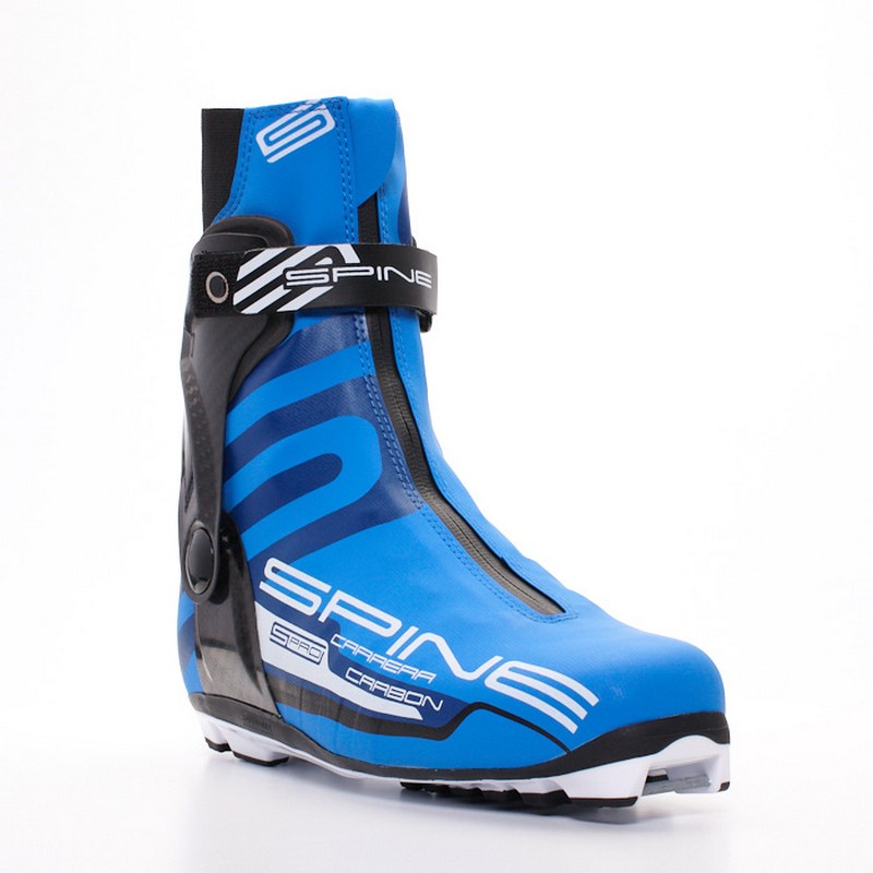 Лыжные ботинки NNN Spine Carrera Carbon Pro 598-M черный/синий 800_800