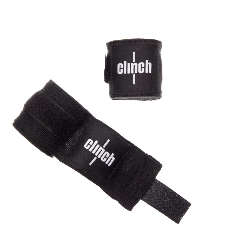 Бинты эластичные Clinch Boxing Crepe Bandage Punch (пара) C139 черный 800_800