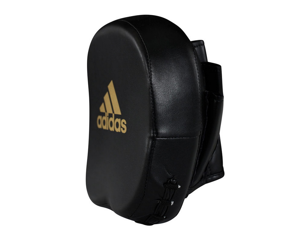 Лапы Adidas Short Focus Mitts черно-золотые adiMP02 979_800