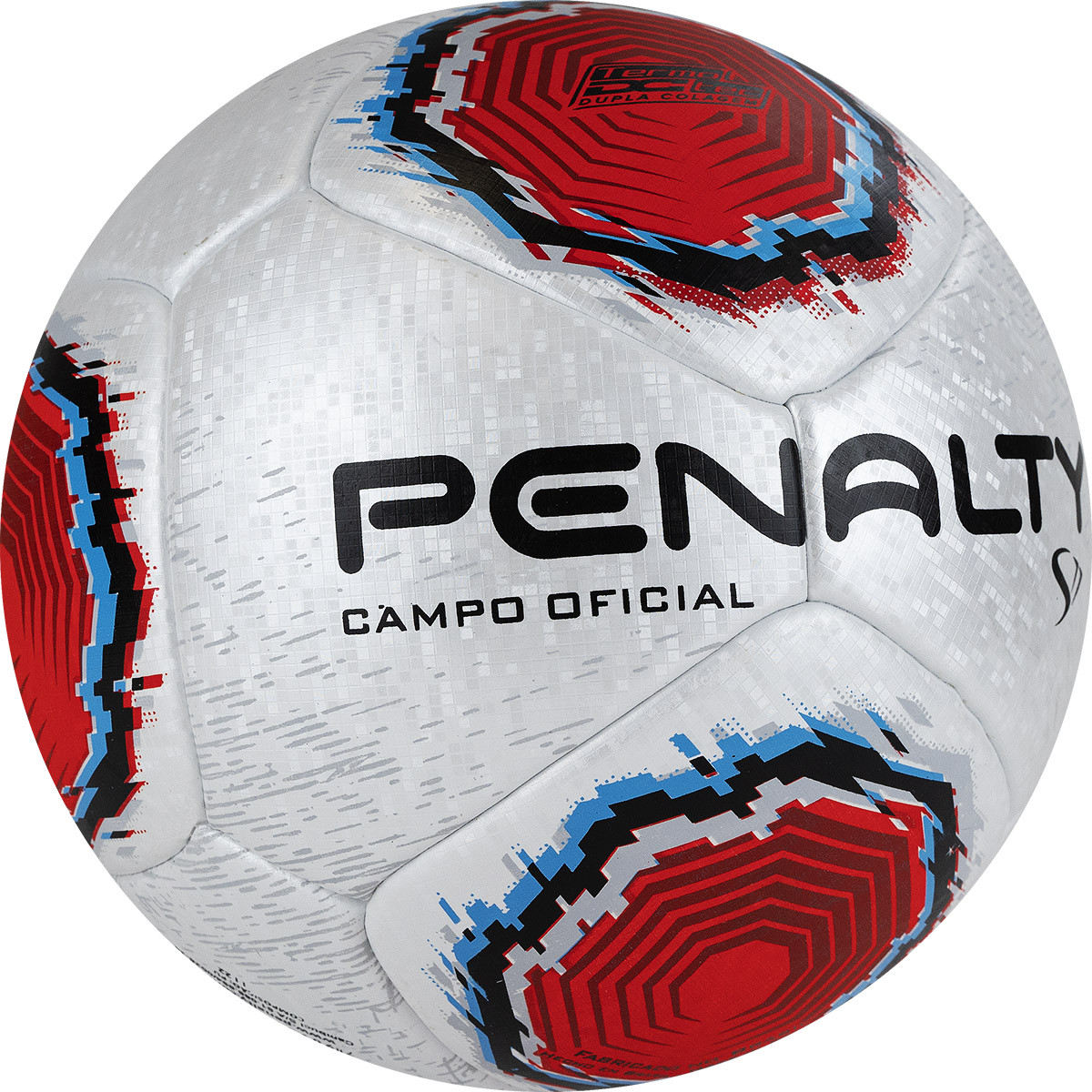 Мяч футбольный Penalty Bola Campo S11 R1 XXII, 5416261610-U, PU, термосшивка, серебр-красно-синий 1200_1200