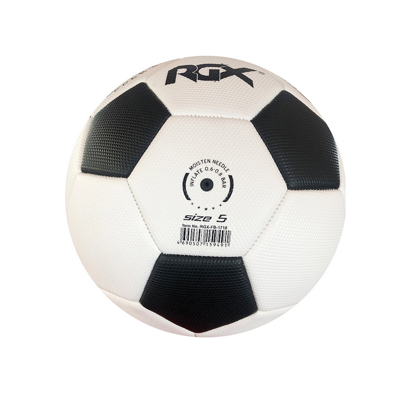 Мяч футбольный RGX FB-1718 Black р.5 800_800