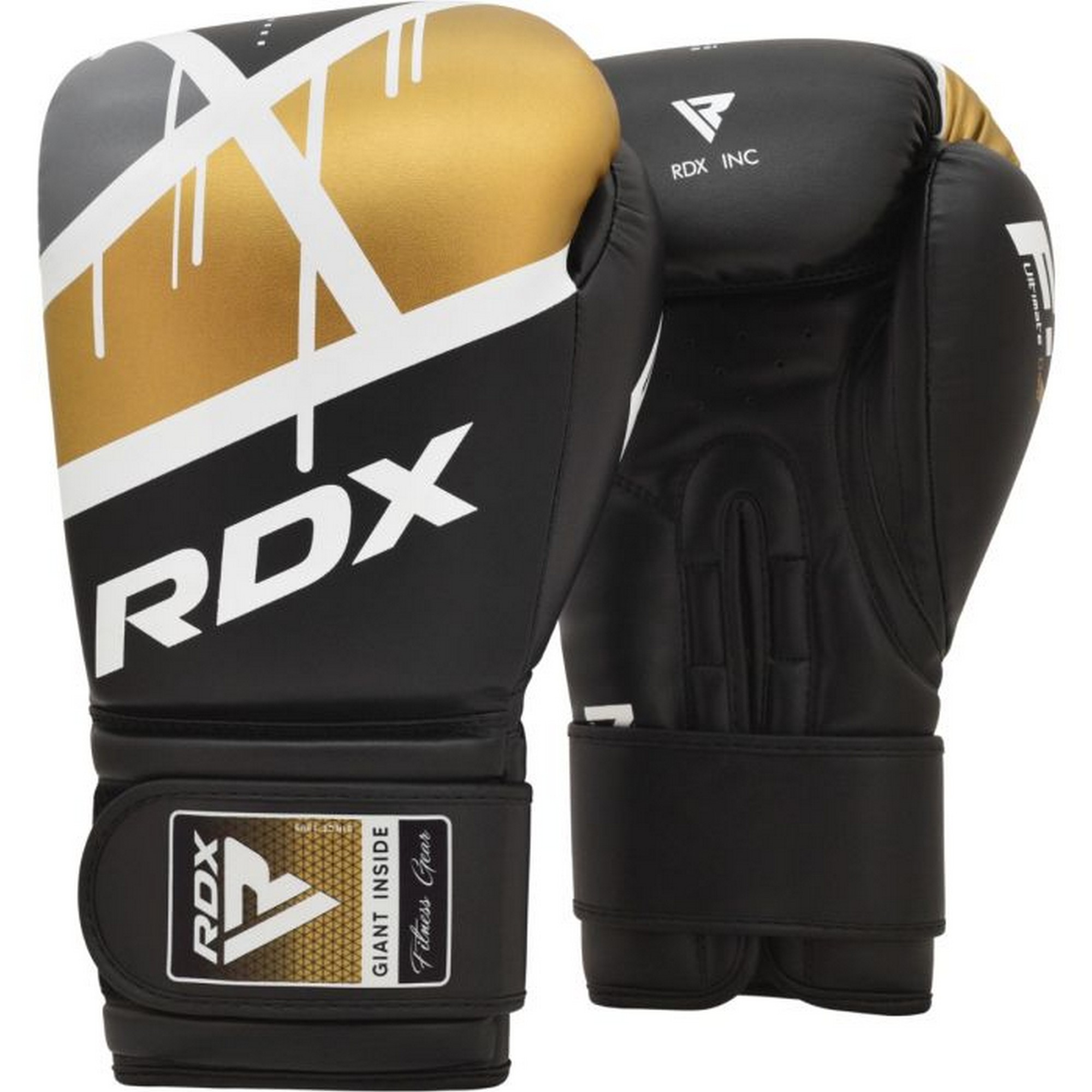 Перчатки тренировочные RDX BGR-F7BGL-12OZ черный\золотой 2000_2000