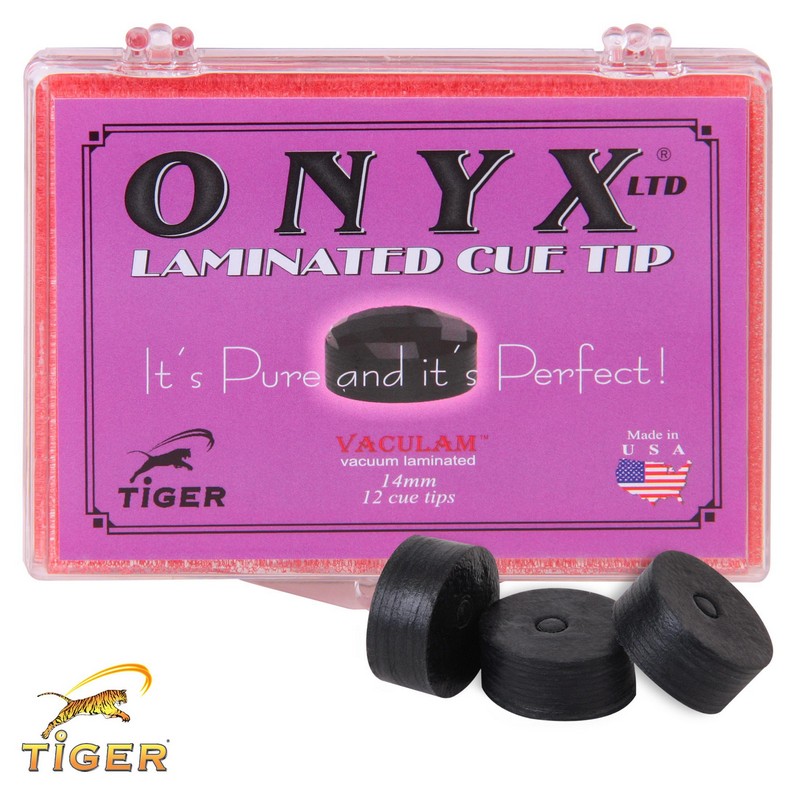 Наклейка для кия Tiger Onyx Ltd 04259 ø14мм Мedium, 1шт. 800_800
