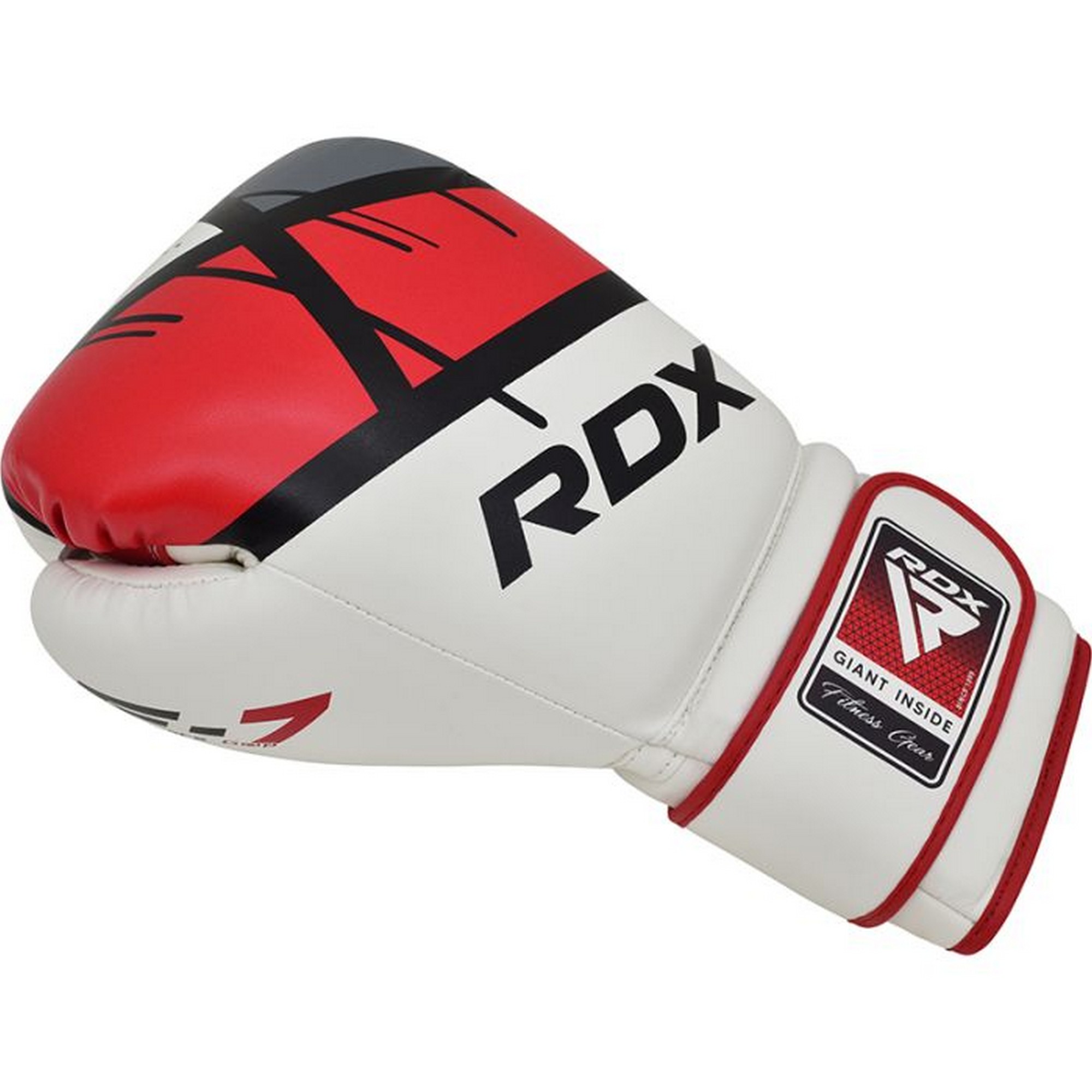 Перчатки тренировочные RDX BGR-F7R-16oz белый\красный 2000_2000