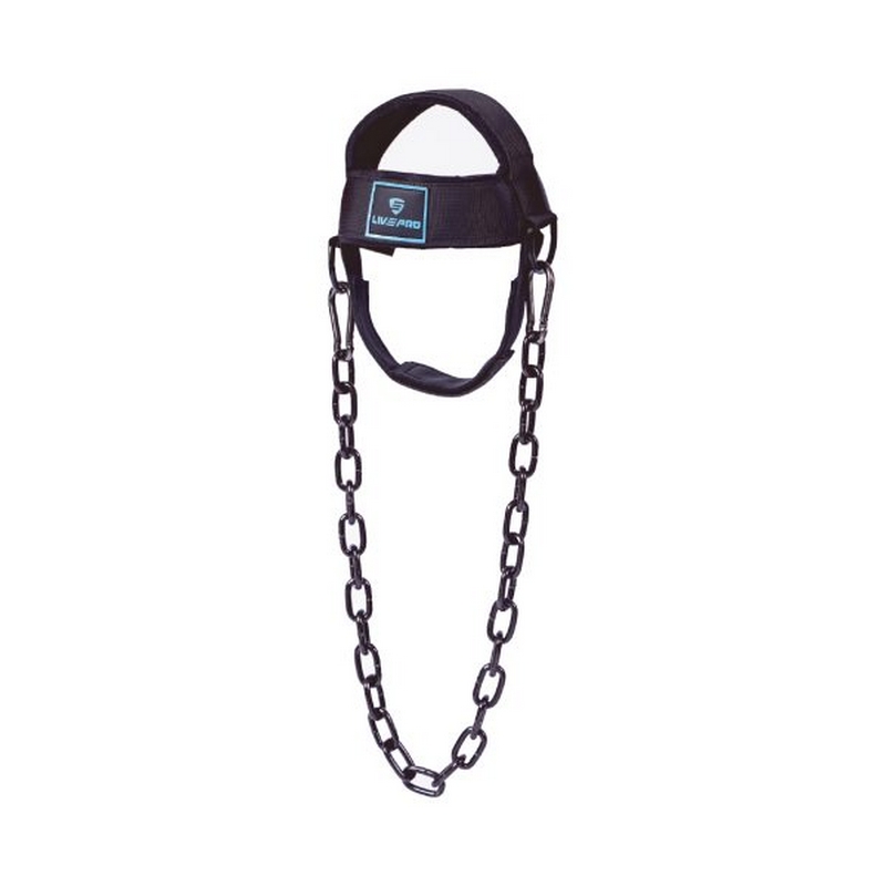 Упряжь Live Pro Neck Harness LP8715 черный\синий 800_800